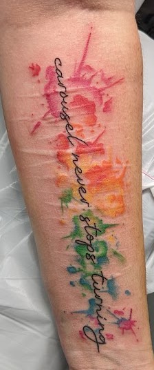 Color splash compass. The colors on this are amazing. | Tattoos, Compass  tattoo design, Ink tattoo
